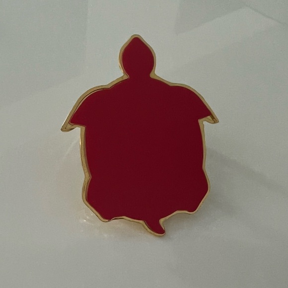 NWT Lilly Pulitzer Gold Metallic Turtle Phone Ring Adhesive Mount - Picture 7 of 10